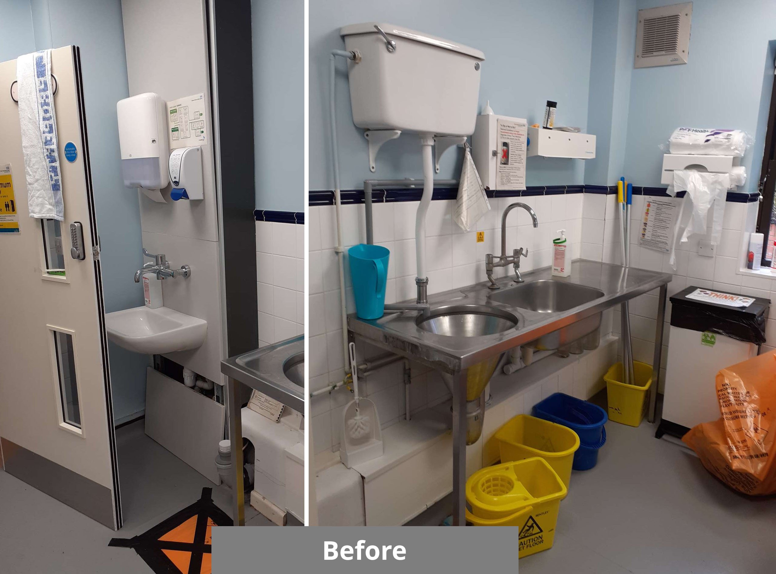 Dirty utility room - before