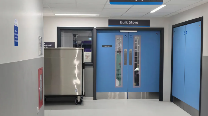 fire rated doorset in orthapaedic centre