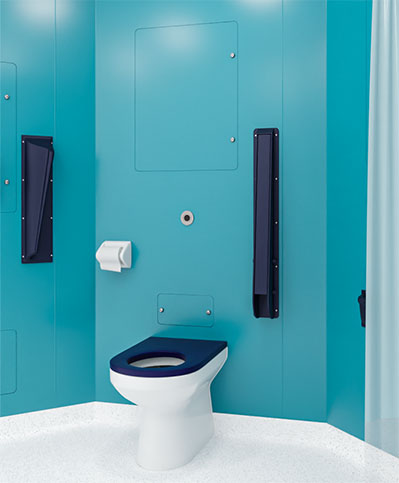 Hygipod Safe wc module as part of complete washroom Hygipod Safe wc module as part of complete washroom